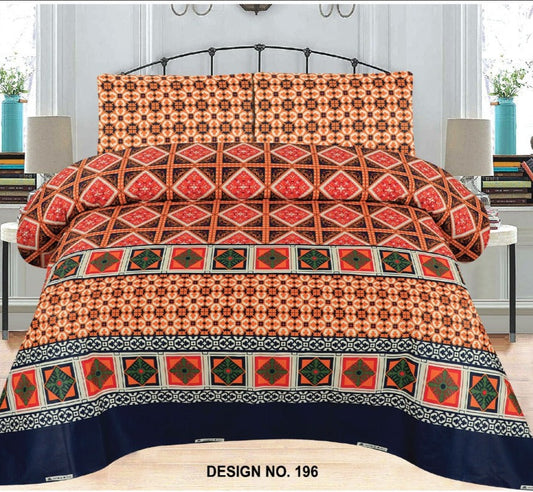 3 Pcs Bedsheet - Brun