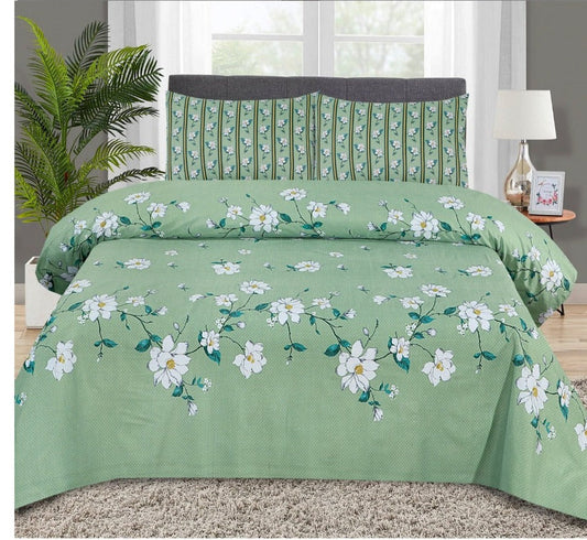 3 Pcs Bedsheet - Divine