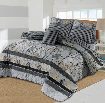 7 Pcs Quilted Comforter Set - Arbre