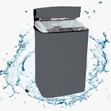 Waterproof Top Loaded Washing Machine Cover - ( Grey Color )
