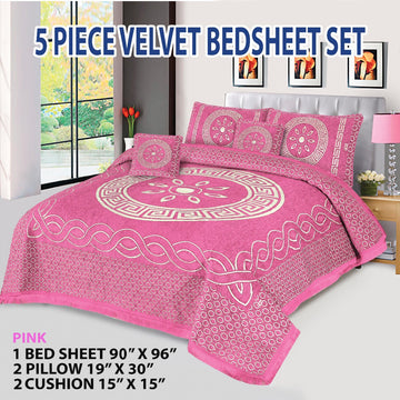 Velvet Jacquard Bedsheet VN - 16
