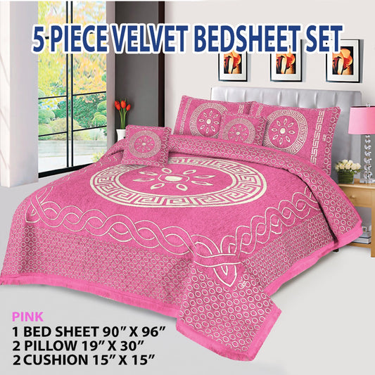 Velvet Jacquard Bedsheet VN - 16