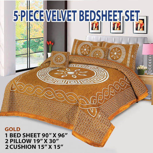 Velvet Jacquard Bedsheet VN - 18