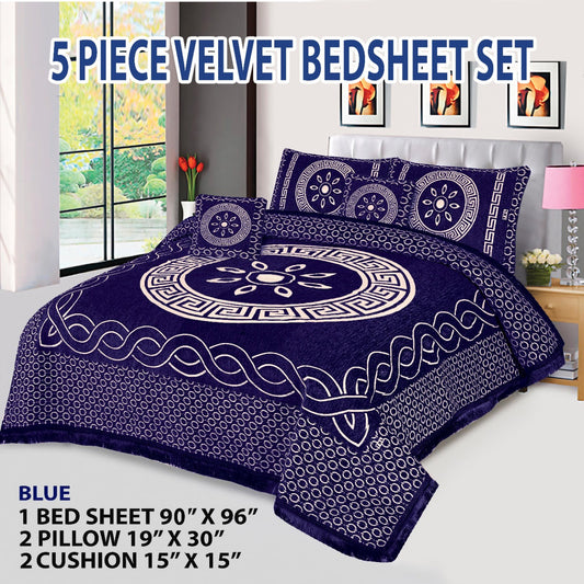 Velvet Jacquard Bedsheet VN - 17