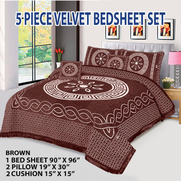 Velvet Jacquard Bedsheet VN - 19