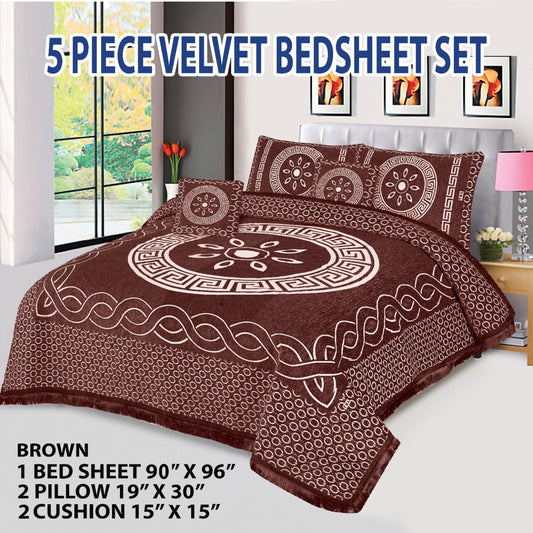 Velvet Jacquard Bedsheet VN - 19