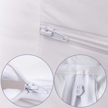 Double Sided Zipper Waterproof Mattress Cover - Blue