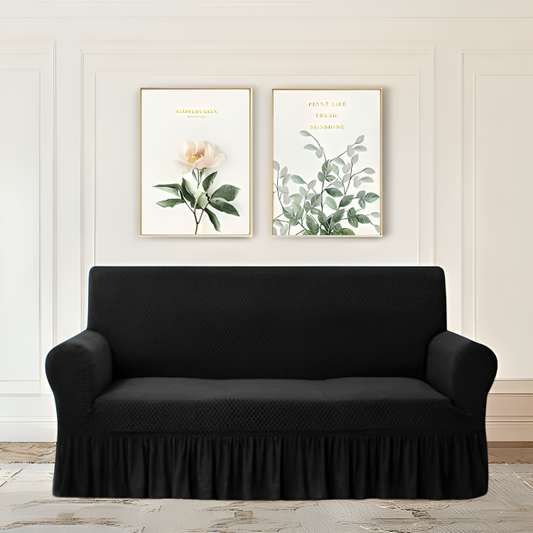 TURKISH STYLE SOFA COVERS - BLACK