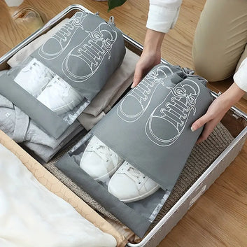 Travel Shoe Bags, Large Shoes Pouch Packing Organizers with Rope for Men and Women