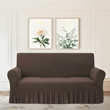 TURKISH STYLE SOFA COVERS - DARK BROWN
