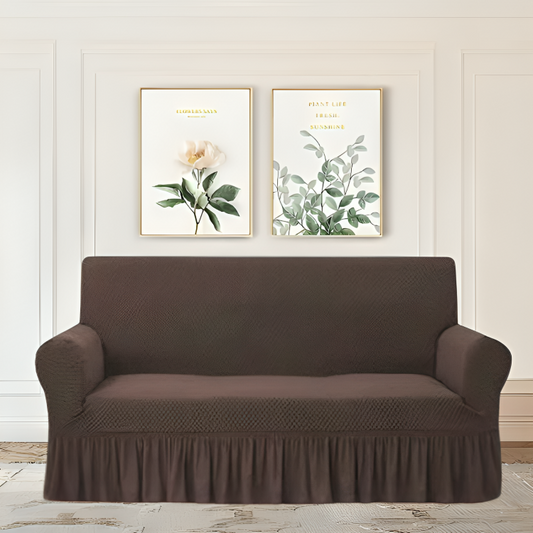 TURKISH STYLE SOFA COVERS - DARK BROWN