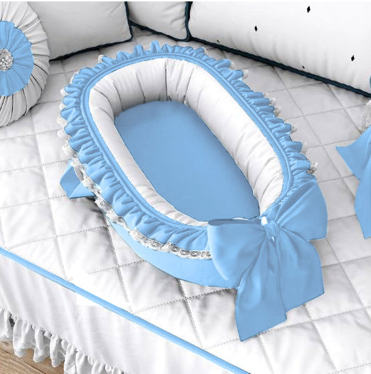 Comfortable Baby Nest For New Born Baby / Infant - Sky Blue